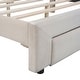 preview thumbnail 16 of 50, Pink Full Velvet Upholstered Bed with Large Storage Drawer - Chic & Functional