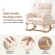 preview thumbnail 25 of 126, HOMYKA Rocking Chair for Nursery with Footrest