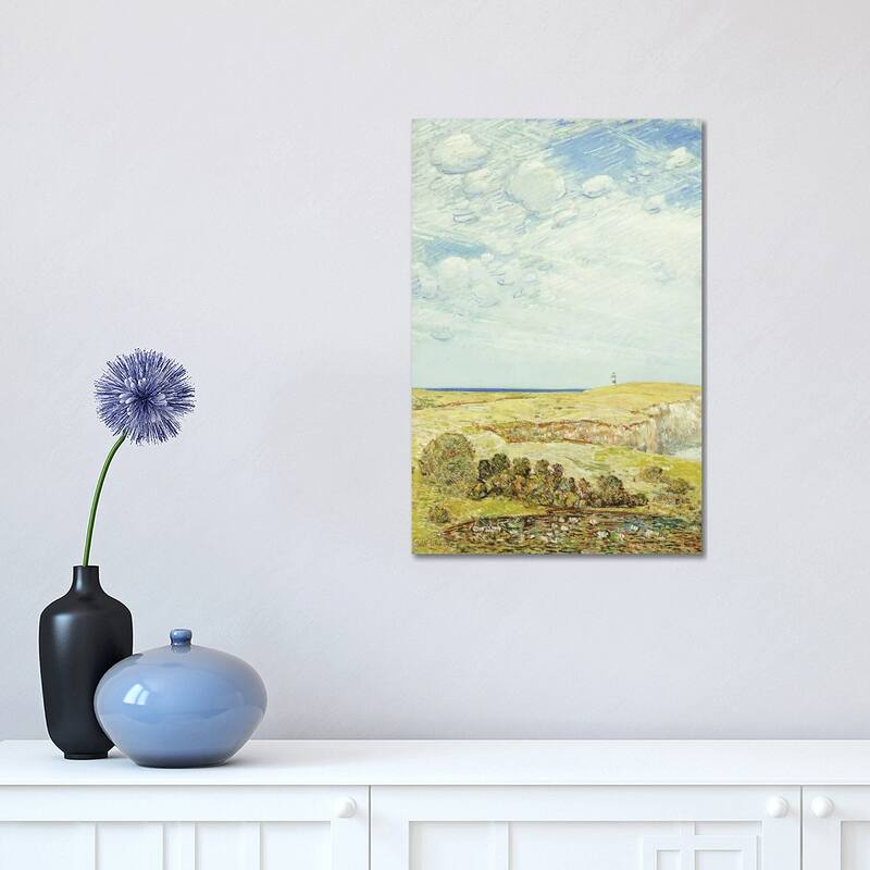 iCanvas "Montauk Point, 1922 " by Childe Hassam Canvas Print - 18x12x1.5