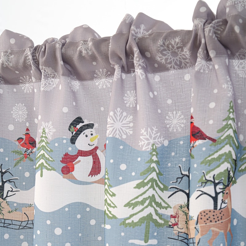 3 Pcs Christmas Kitchen Curtains Set