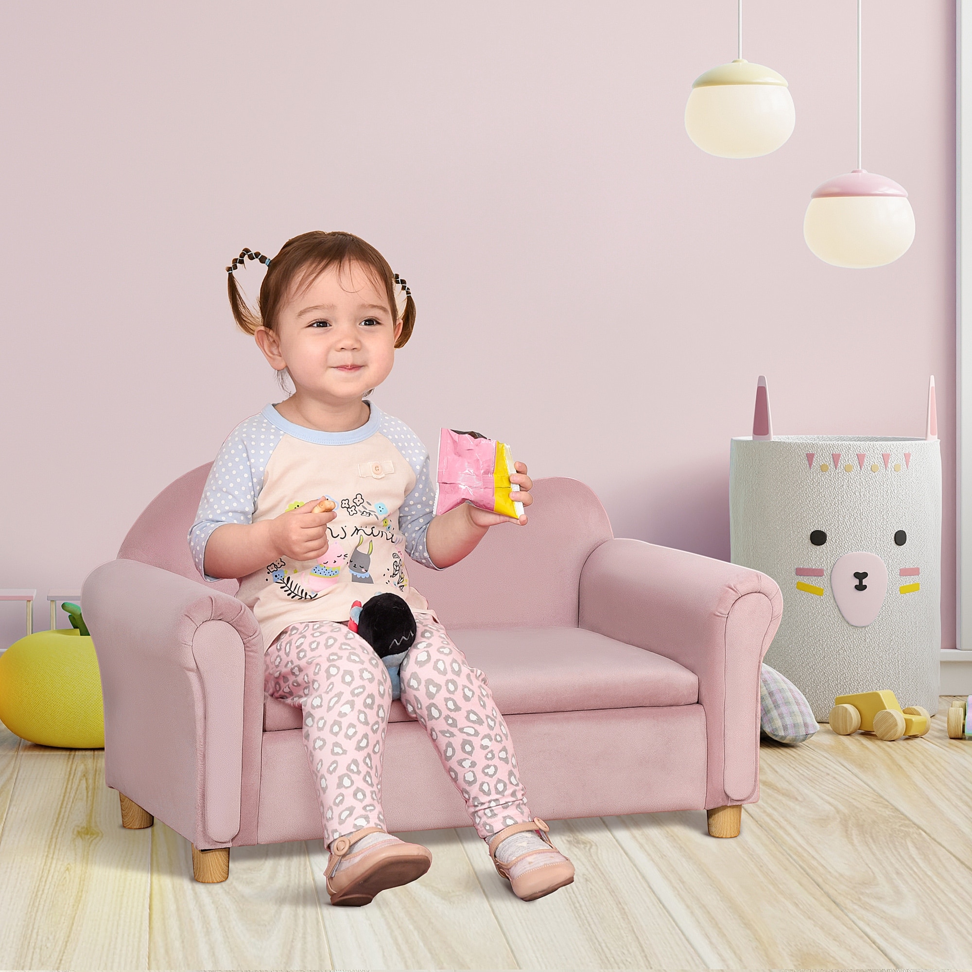 Pink kid couch online