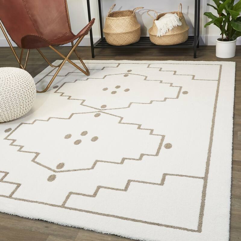 Miklos Modern Medallion Area Rug