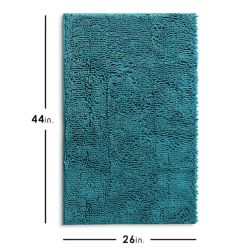 Empyrean Non-Slip Super Plush Chenille Bathroom Rugs