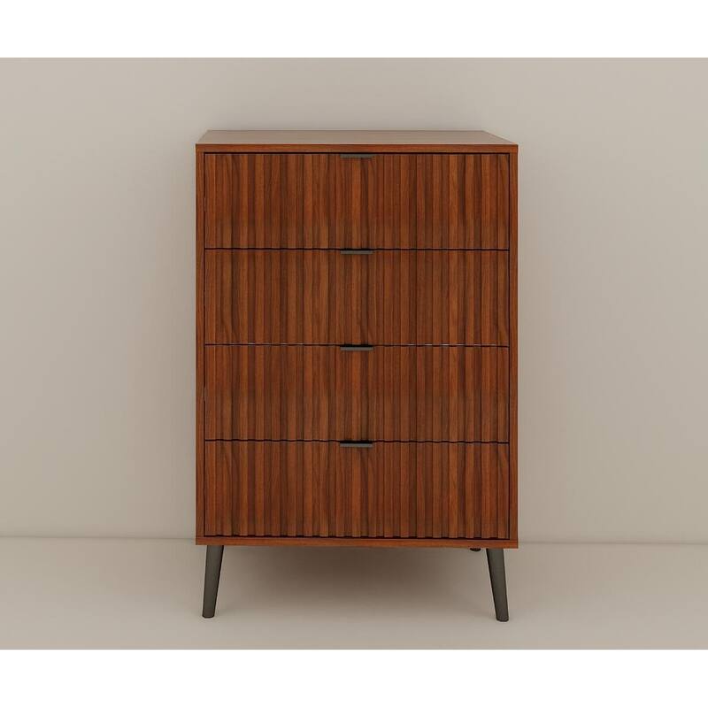 Wooden Chest Of Drawers-Spacious Storage Organizer For Bedroom Or Living Room,Modern Design With Multiple Compartments,Brown