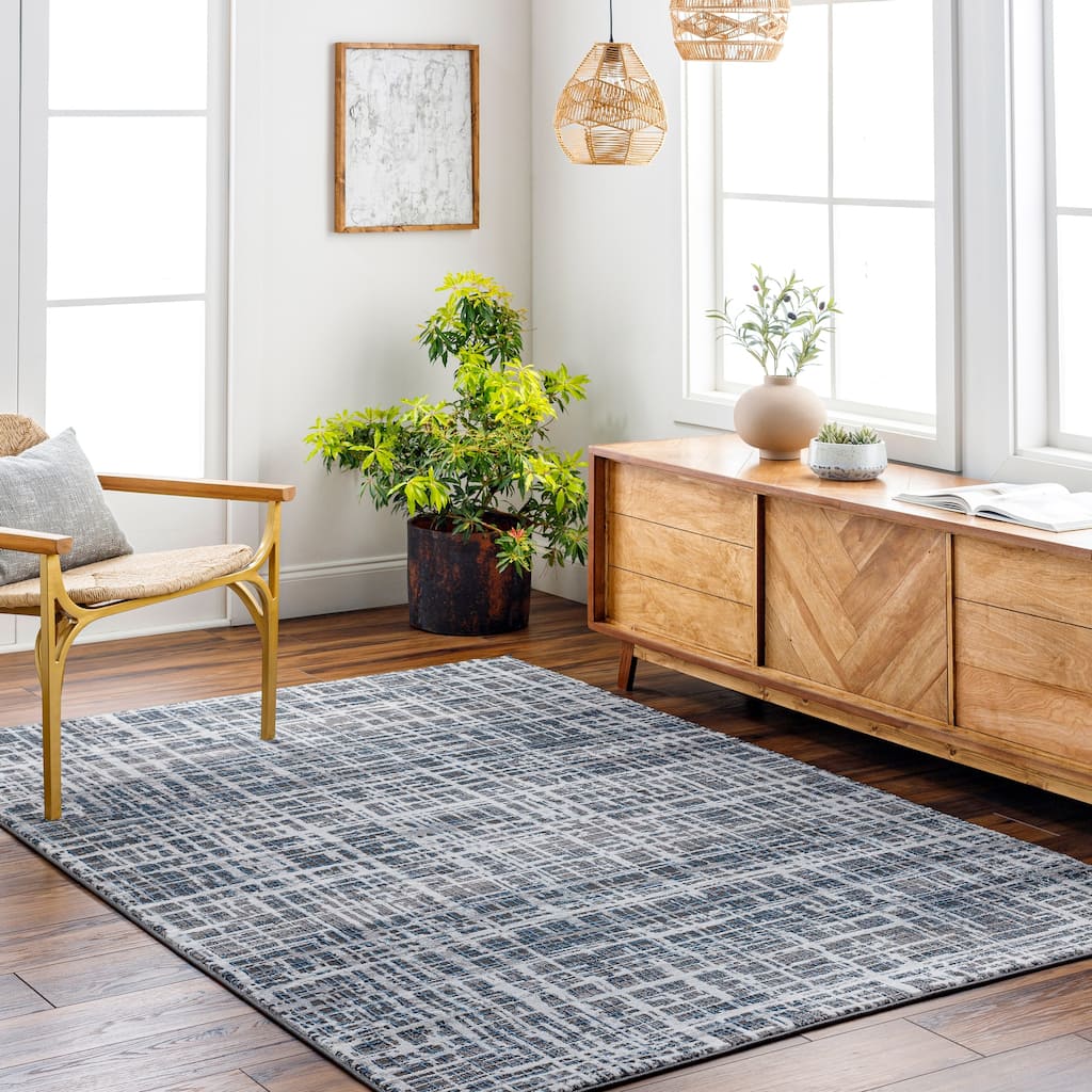 Livabliss Marvel Bespoke Modern Grid Area Rug - Overstock - 37402654