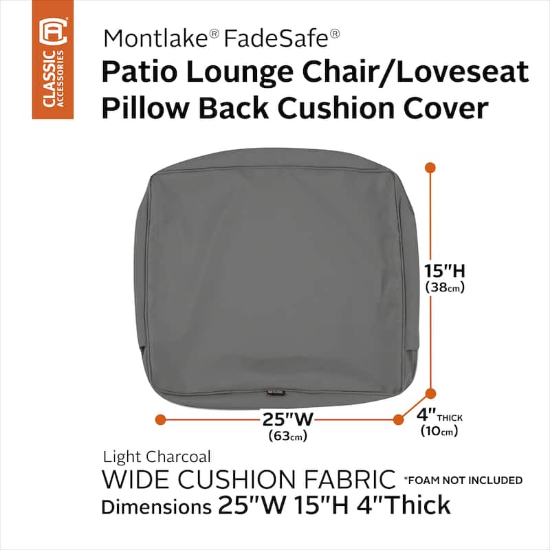 Classic Accessories Montlake Water-resistant Cushion Slip Cover