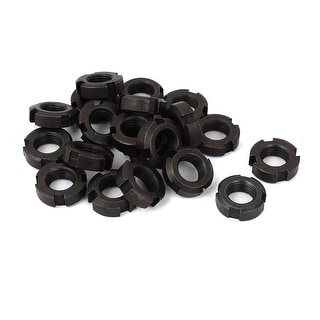 MroMax M16x8mm Retaining Slotted Round Nuts,Carbon