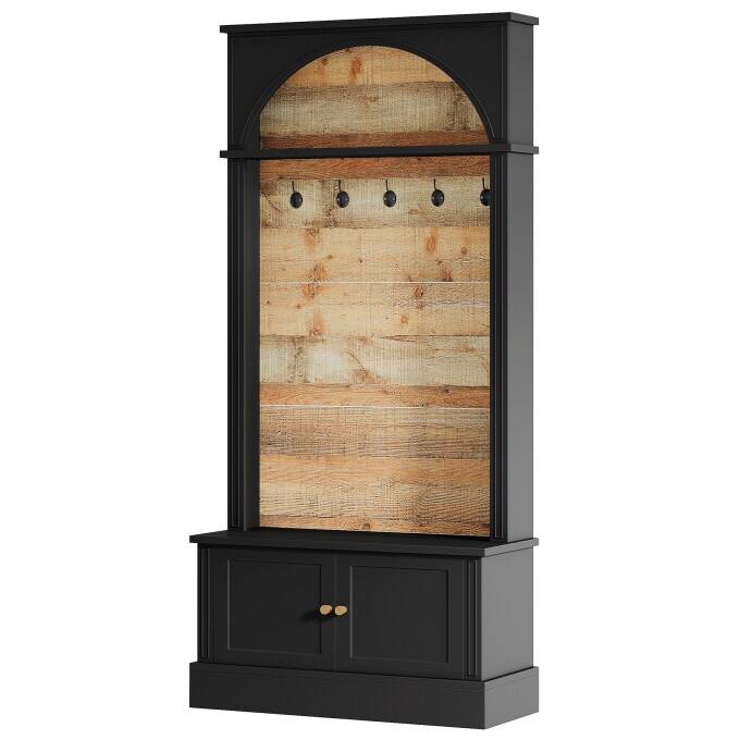 4-In-1 Hall Tree With Shoe Bench and Coat Rack for Entryway, Bedroom