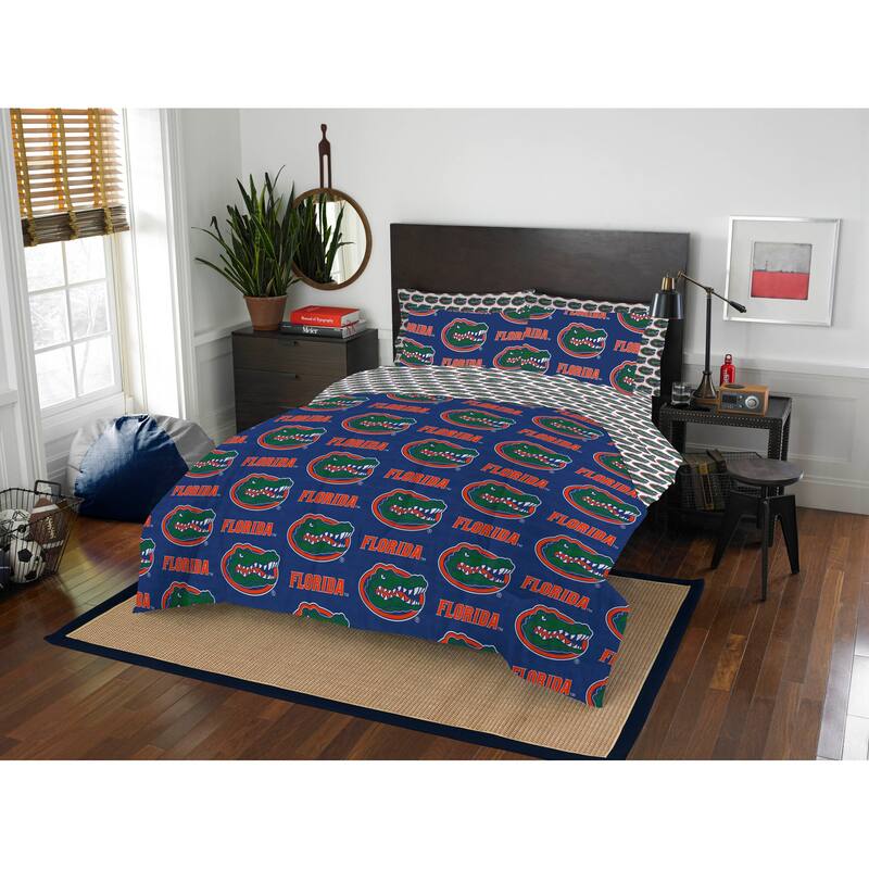 NCAA Rotary 7-piece Queen Bed in a Bag Set - Florida Gators - Queen