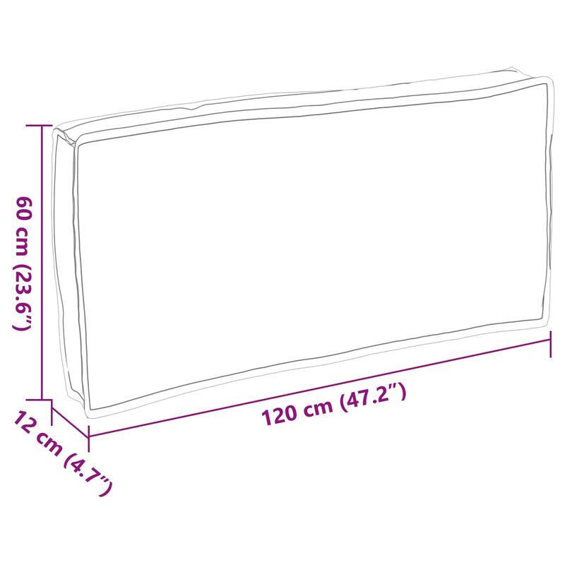 vidaXL Cushion in Oxford Fabric