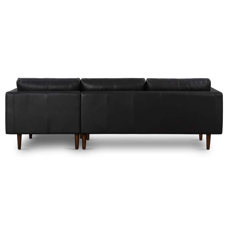 Poly & Bark Napa 104.5" Right-facing Sectional Sofa - Full Grain Genuine Italian Leather