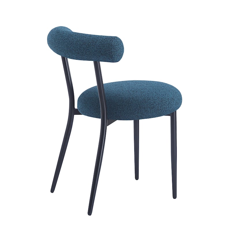 Roomfitters Modern Dining Chair Set of 2, Padded Back and Seat, Sleek Metal Frame