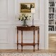 preview thumbnail 8 of 18, Danelle Demilune 30" Console Table Antique Cherry