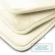 Clara Clark Ultra Soft Plush Bathroom Rug - Non-Slip, Velvet, Memory Foam Bath Mat - Set of 2