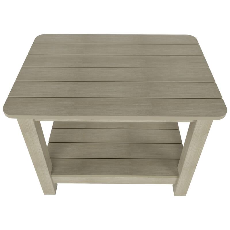 Vineyard HIPS Eco-Friendly Outdoor Modern Square All Weather Side Table