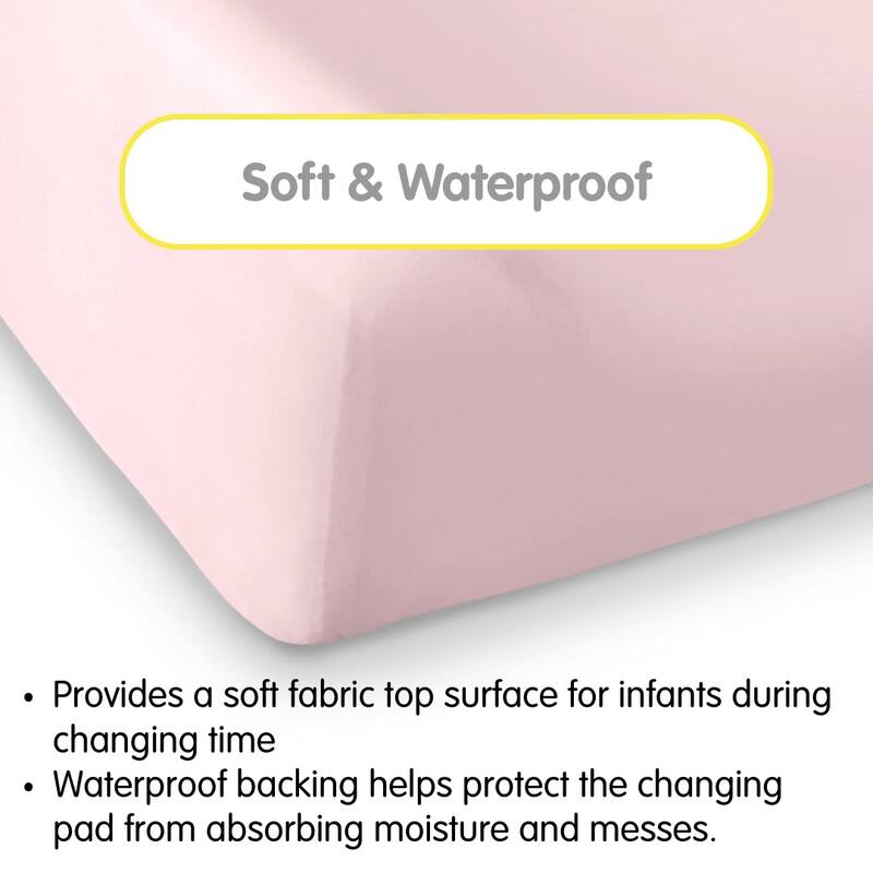 BreathableBaby Waterproof Cover, For 32" x 16"/81 x 41 cm Changing Pad (2-Pack) - N/A
