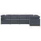 preview thumbnail 5 of 8, vidaXL Modular Sofa Dark Grey - 157.5 x 78.7 x 25.2