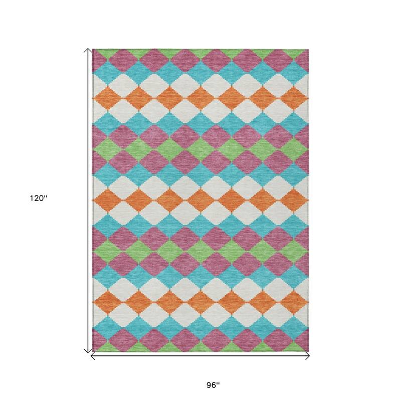 HomeRoots Geometric Transitional Rectangle Outdoor Rug