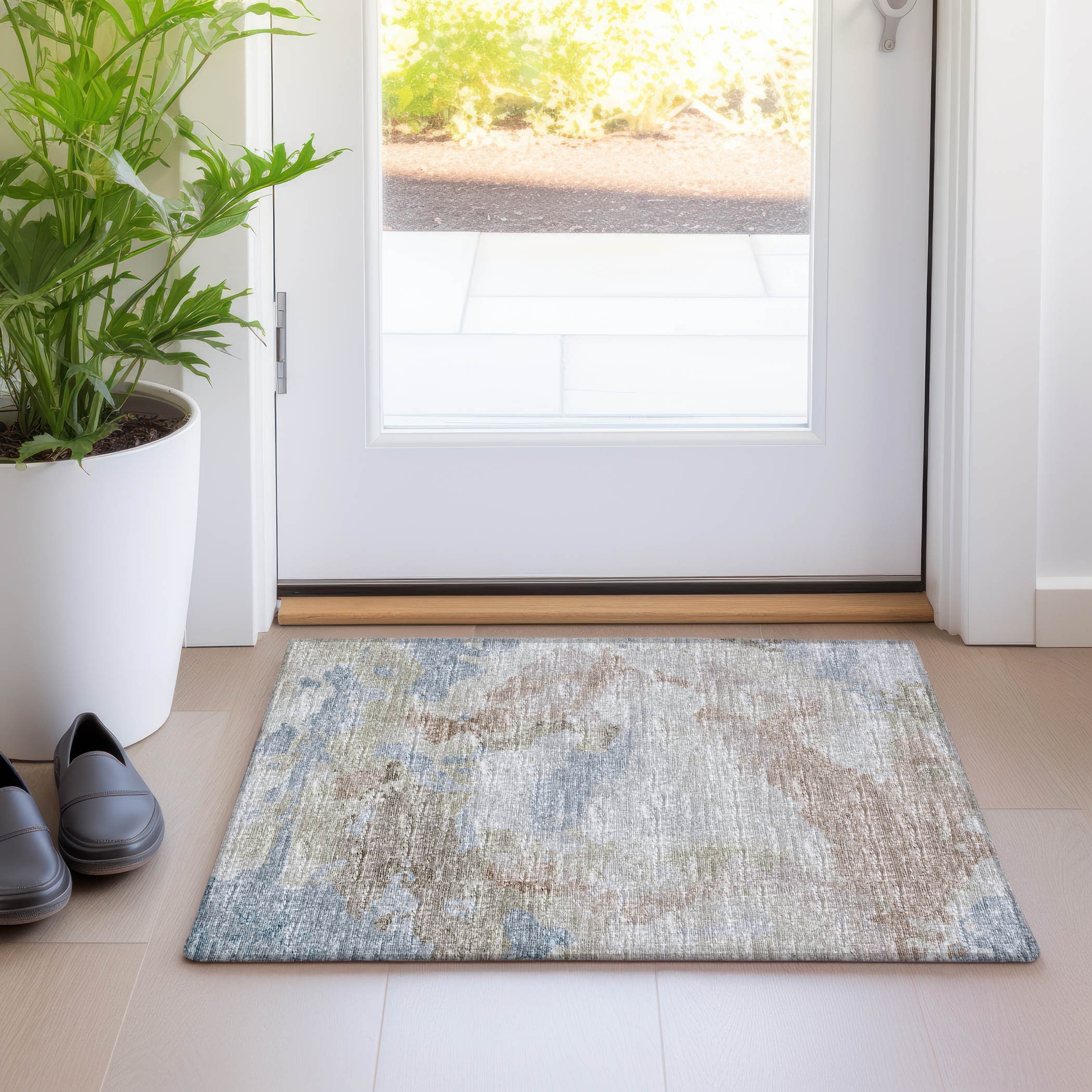 Premium Washable Super Soft Contemporary Abstract Mayfield Rug