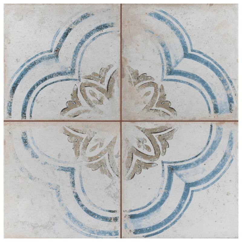 Merola Tile Kings Root Blossom 17-5/8" x 17-5/8" Ceramic Floor and Wall Tile