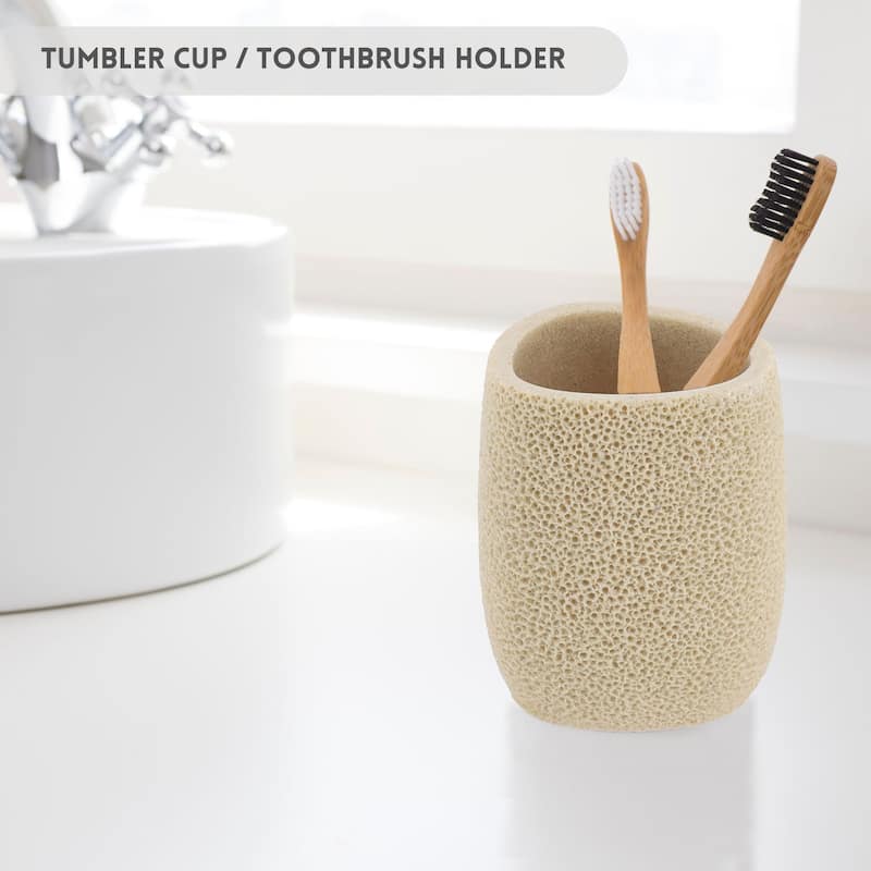 Stylish Sea Sponge Inspired Bathroom Accessory Set