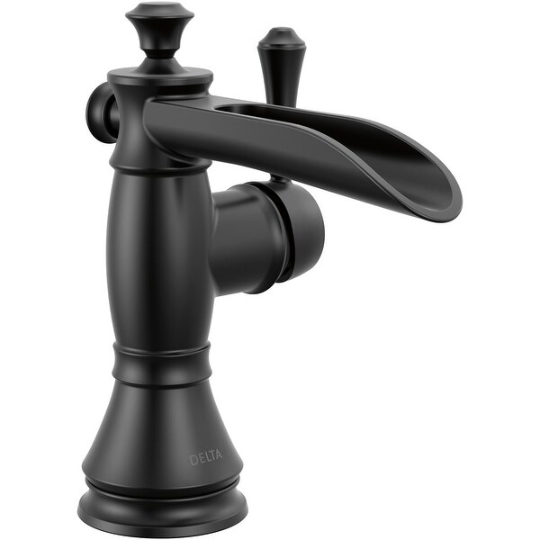 Delta Cassidy Single Hole Waterfall Bathroom Faucet with Pop-Up