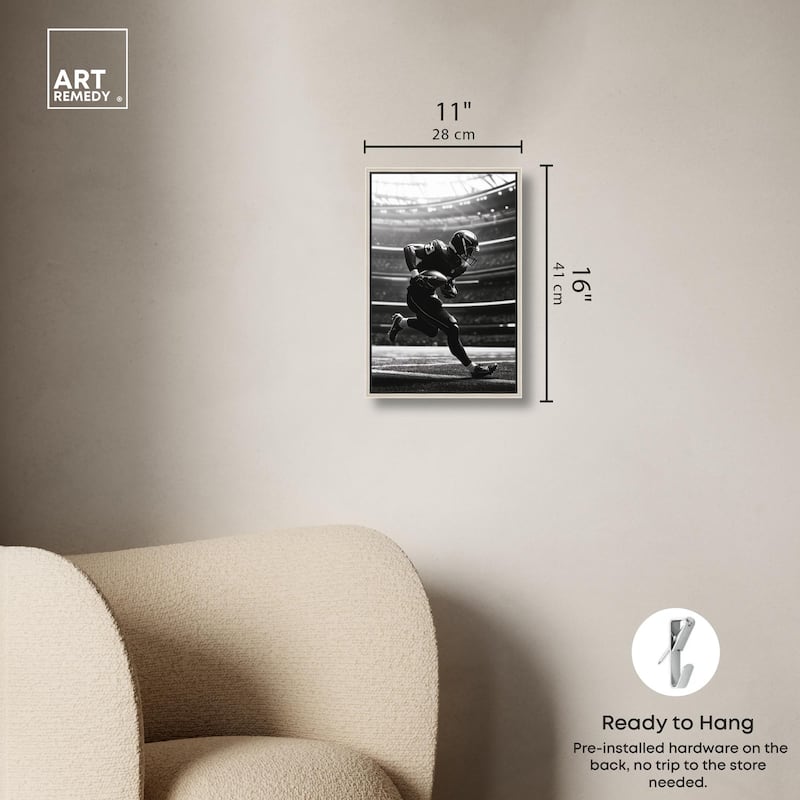 Football Stadium Canvas by Art Remedy