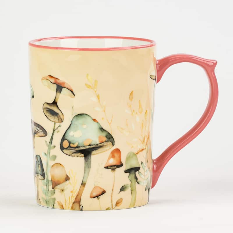 10 Strawberry Street Sylvie Flora Mugs, Set of 4