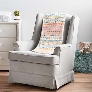 Lush Decor Boho Metallic Hearts Soft & Plush Sherpa Blanket - 40"x30"