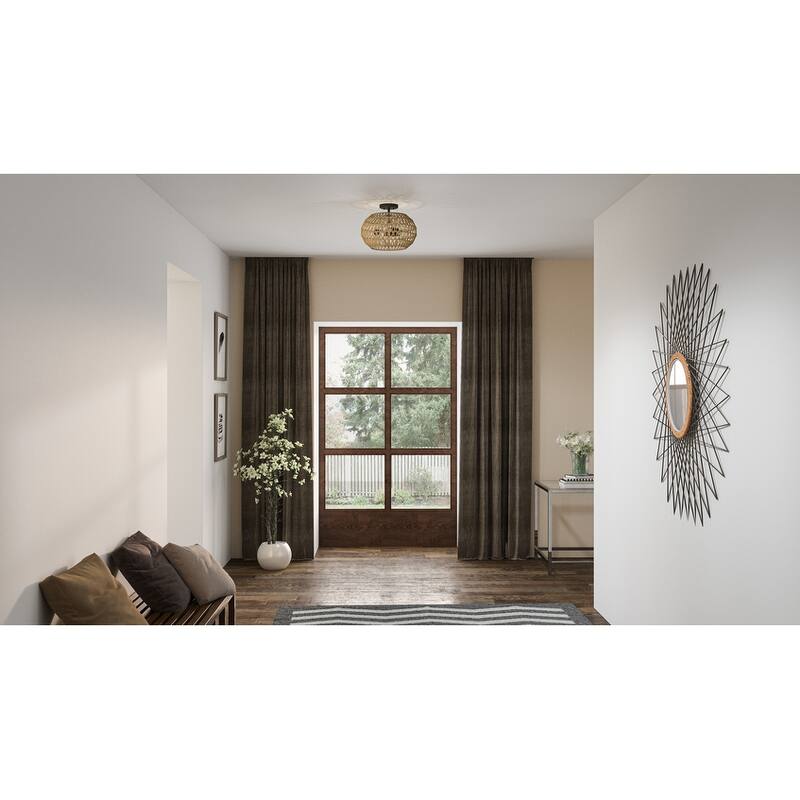 Quoizel Semi-Flush Mount 3-Light in Palladian Bronze