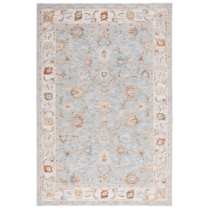 SAFAVIEH Handmade Hamilton Zsanett Oriental Rug - 6'7" Square - Blue/Gold