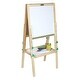 preview thumbnail 1 of 5, Crayola Kids Mini Dual Sided Wooden Art Easel w/ Chalkboard & Dry Erase Supplies - 10