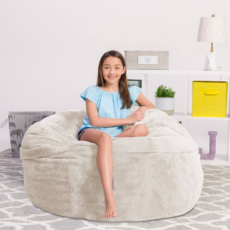 Bean Bag Chair 5-foot Memory Foam Removable Cover Bean Bags