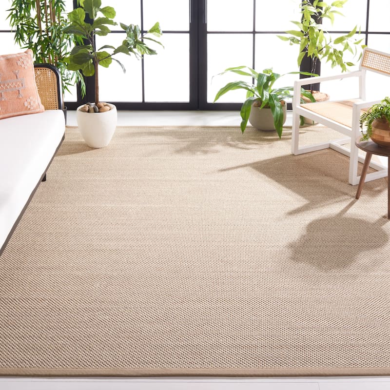 SAFAVIEH Natural Fiber Lorine Casual Border Sisal Rug