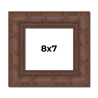8x7 Frame Pewter Solid Wood Picture Frame Width 1.625 Inches | Interior Frame Depth 0.6875 Inches