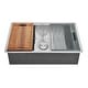 preview thumbnail 2 of 0, GKUS321910 Uptowne 32" Stainless Steel Single Bowl Undermount Kitchen Sink with 6-Piece Kitchen Accessory Set, Brushed