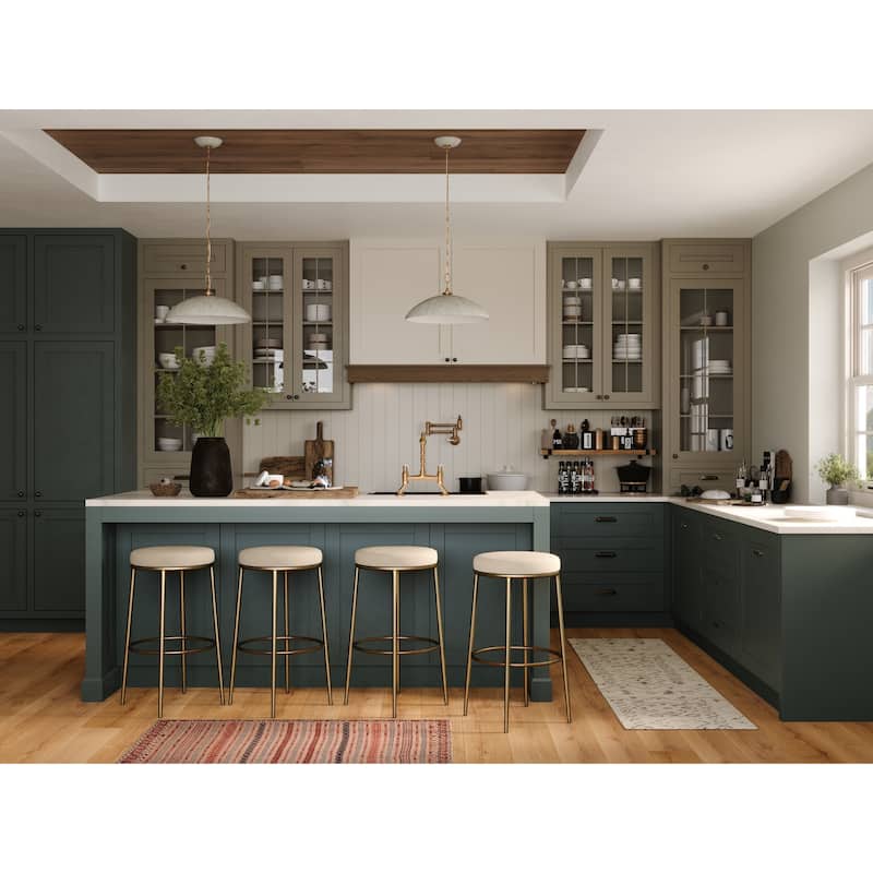 Maven Lane Stella Metal Kitchen Dining Stool