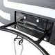preview thumbnail 9 of 7, Roomfitters Wall-Mounted Basketball Hoop, 28.5x18 Inch Shatterproof Backboard, Folding Hoop with All-Weather Mesh, Black+Blue