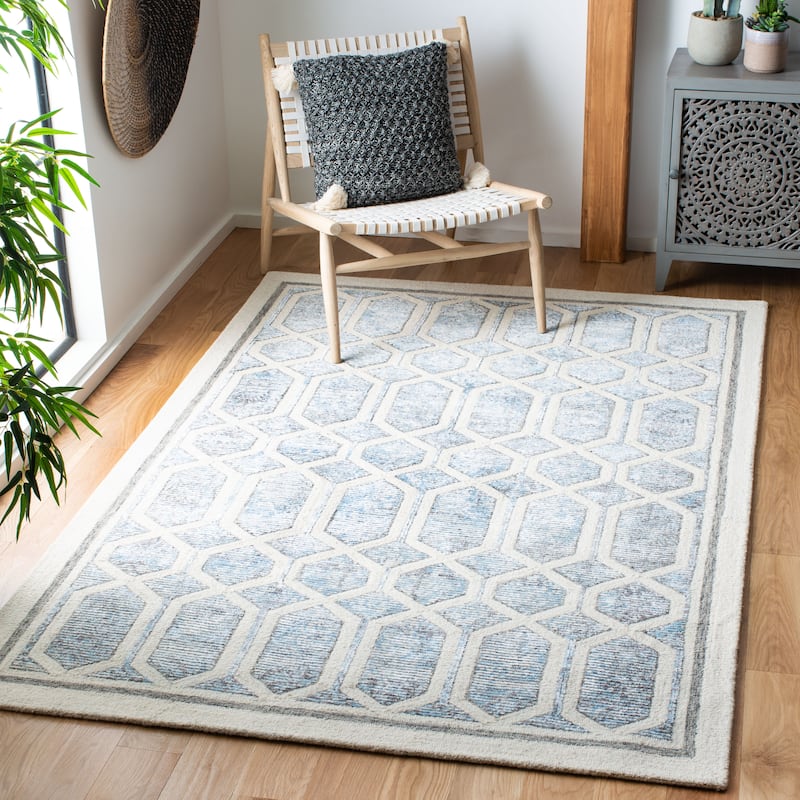 SAFAVIEH, Handmade Artistry Poulia Geometric Wool Rug
