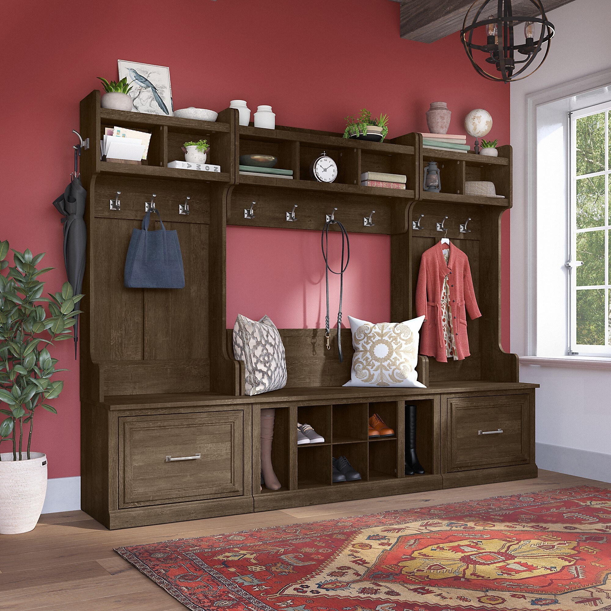 Key West Entryway Storage Set with Armoire Cabinet by Bush Furniture - On  Sale - Bed Bath & Beyond - 34238054