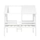 preview thumbnail 7 of 26, Twin Size Low House Loft Bed with Two Side Windows