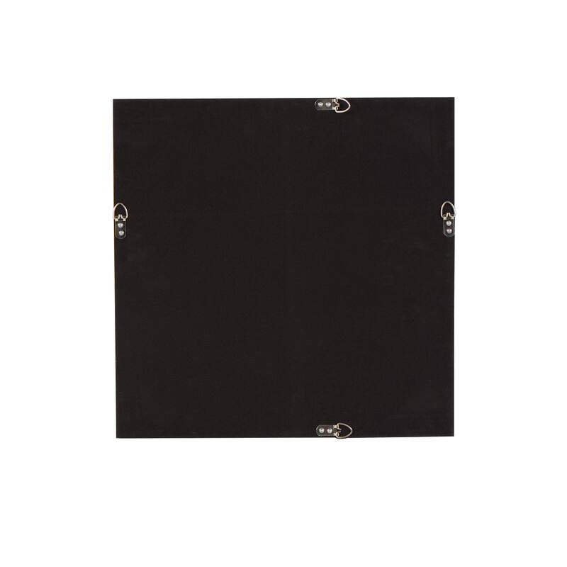 Paper Floral Cluster Shadow Box with Varying Shapes and Sizes - Black - Roche River Decor