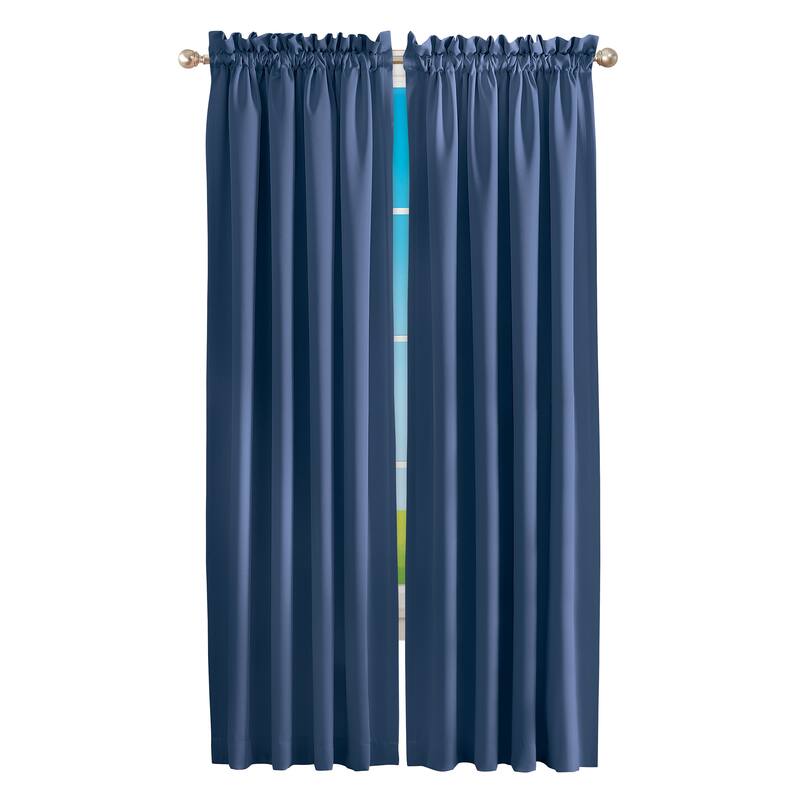 Madison Room-Darkening Solid Color Curtains
