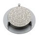 preview thumbnail 3 of 1, Sparkles Home Rhinestone Crystal-Filled Coaster Set Silver