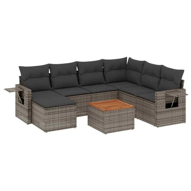vidaXL Garden Sofa Set PE rattan Medium Modular Garden Sofa Set