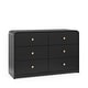 preview thumbnail 25 of 52, Storkcraft Santos 6 Drawer Dresser Black