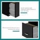 preview thumbnail 8 of 8, Space Solutions 18" Deep 3 Drawer Metal File Cabinet, Black