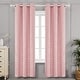 preview thumbnail 25 of 86, Deconovo Decorative Silver Diamond Curtains (2 Panel) 42x45 Inch-4PC - Coral Pink