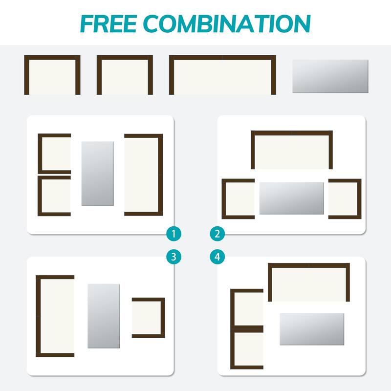 4-Piece Wicker Outdoor Sofa Set, 1 Loveseats, 2 Single Sofas, 1 Table