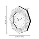 preview thumbnail 2 of 10, Modern Octagon Wall Clock Mirrored Large Clock